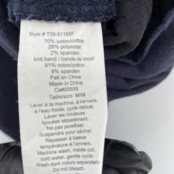 Thyme Jeans Women's Medium Maternity Full-belly Panel Black Purple Denim Pockets - Picture 11 of 11